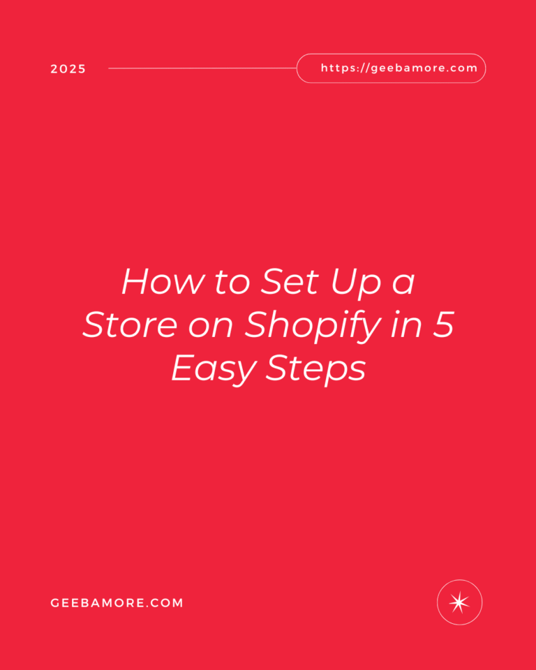 How to Set Up a Store on Shopify in 5 Easy Steps