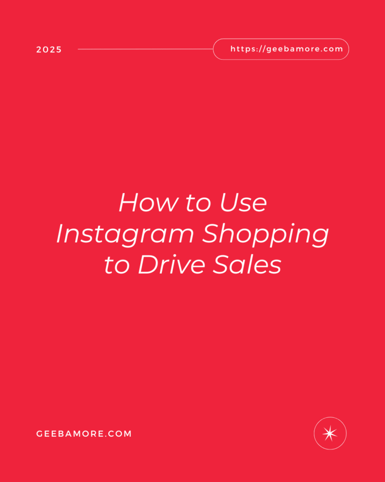 How to Use Instagram Shopping to Drive Sales
