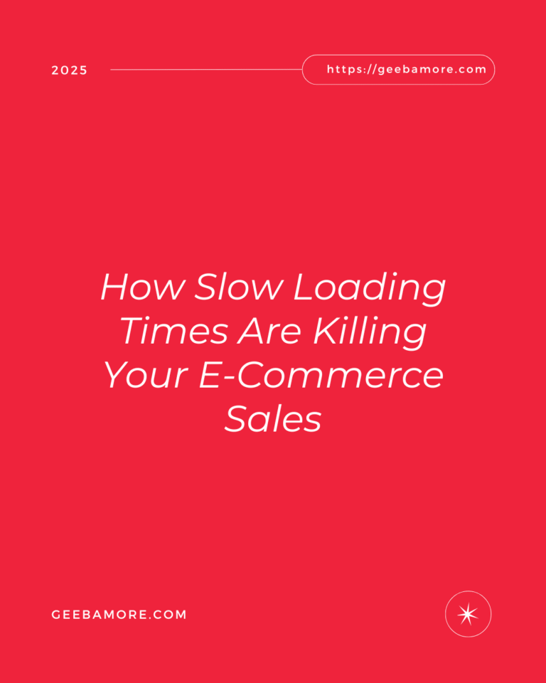 How Slow Loading Times Are Killing Your E-Commerce Sales