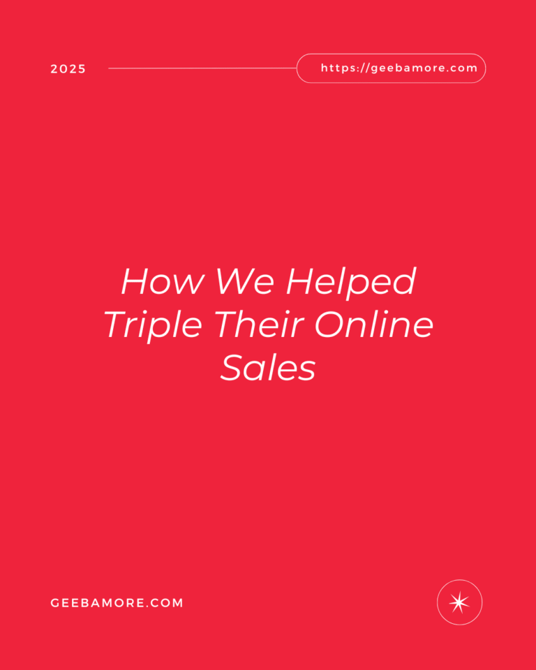 How We Helped Triple Their Online Sales